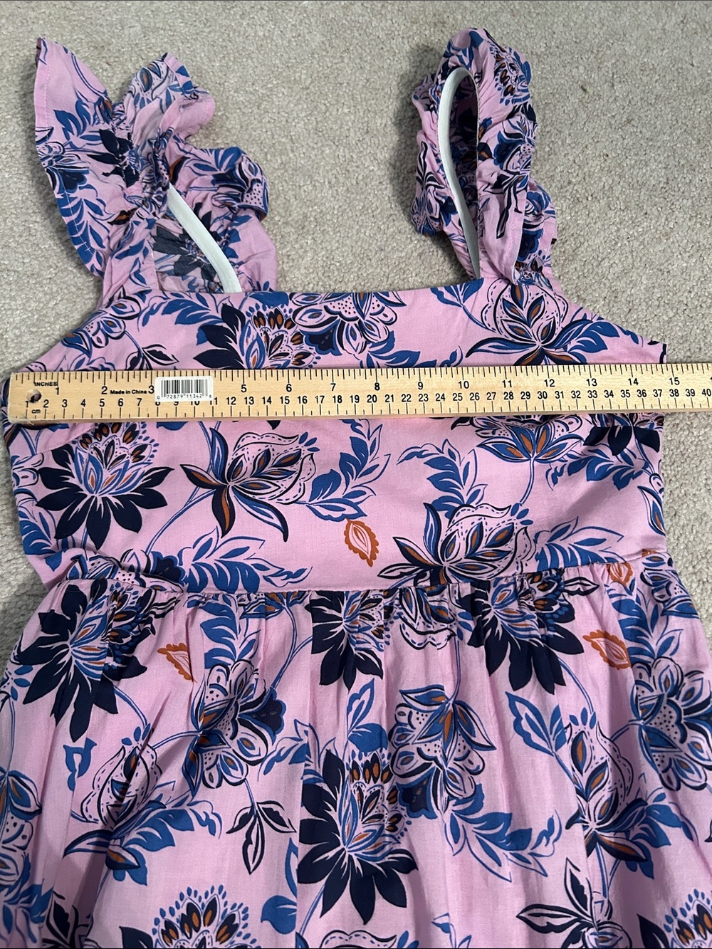 J. Crew Lavender Floral Ruffled Strap Sundress - Picture 2 of 8